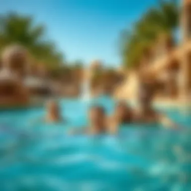Family Fun in the Lazy River Lazy river experience with families relaxing at Wild Wadi