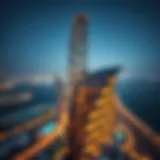 Fifty One Tower Aerial Perspective Aerial view of Fifty One Tower in Business Bay