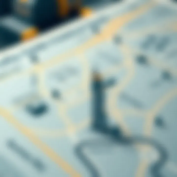 Map highlighting the location of Fifty One Tower in Business Bay