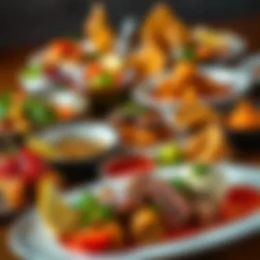 Culinary Delights: Menu Highlights from Foodies Junction An array of beautifully plated dishes representing the diverse menu at Foodies Junction.