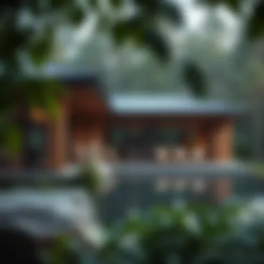 Sustainable features incorporated into forest villa design