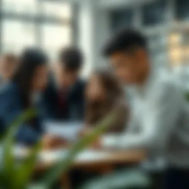 A group of students collaborating on a project, illustrating teamwork in a GEMS British curriculum school