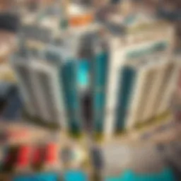 Aerial view of Gulf Gate showcasing modern architecture