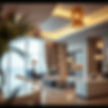 Luxury apartment interiors reflecting upscale living