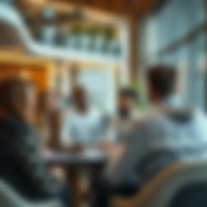 Diverse team discussing leave policies