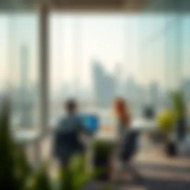 Corporate environment highlighting work-life balance