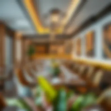 Charming dining area showcasing local cuisine and international flavors