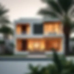 Modern villa showcasing contemporary architectural design