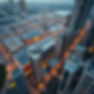 Aerial View of Dubai Showcasing Imtiaz Developments Projects Aerial view of Dubai showcasing Imtiaz Developments projects