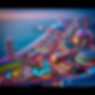 Aerial view of Jumeirah Beach Residence showcasing its vibrant community.