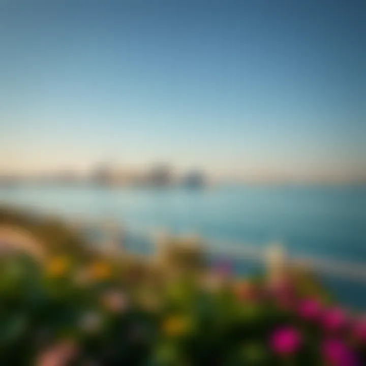 Beautiful waterfront view from Jumeirah Bay Island