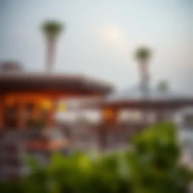 Cozy beachfront cafes and vibrant amenities lining Kites Beach