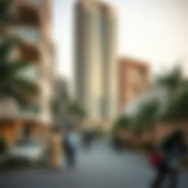 Community Life Near Latifa Tower Community life surrounding Latifa Tower in Al Nahda 1
