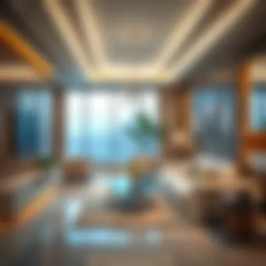 Elegant living space interior at Le Solarium Tower