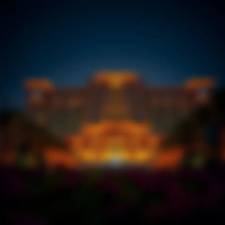 Majid Al Futtaim Palace at Night Night view of Majid Al Futtaim Palace illuminated