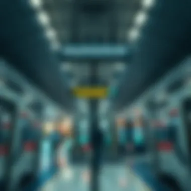 Passenger Experience: Inside Mall of the Emirates Metro Station Interior view of the station highlighting passenger flow and accessibility features