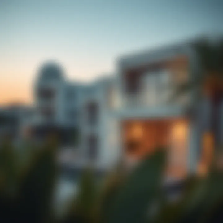 A contemporary مسابح العين integrated into modern architecture