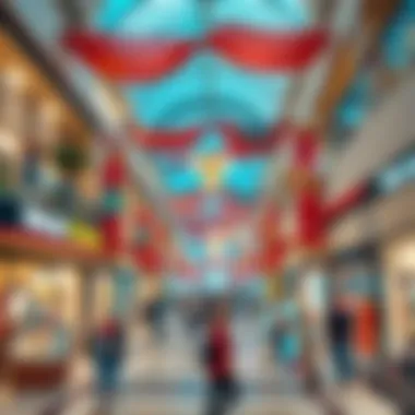 Vibrant shopping experience inside Mercato Mall