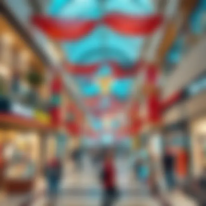 Vibrant shopping experience inside Mercato Mall