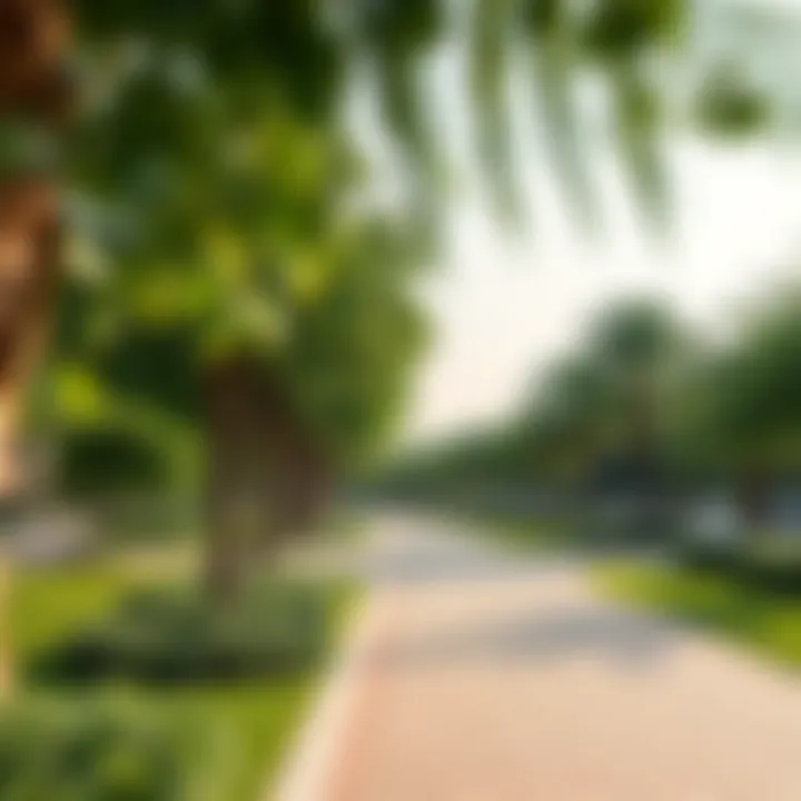 Tranquil parks and green spaces in Merjan Abu Dhabi