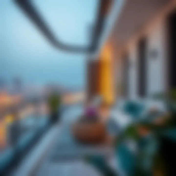 Cozy Spaces for Relaxation and Socializing Cozy balcony designed for relaxation and social gatherings