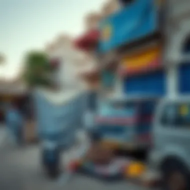 Local market scene in Muhaisnah 4