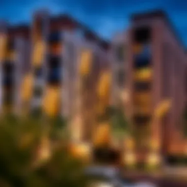 Modern residential buildings in Muhaisnah 4