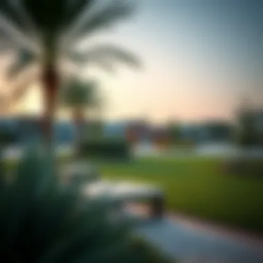 Community amenities including parks and recreational facilities in Nad Al Sheba Gardens Phase 3