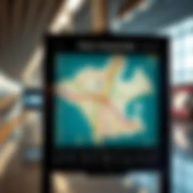 A map showing Dubai's extensive public transport network