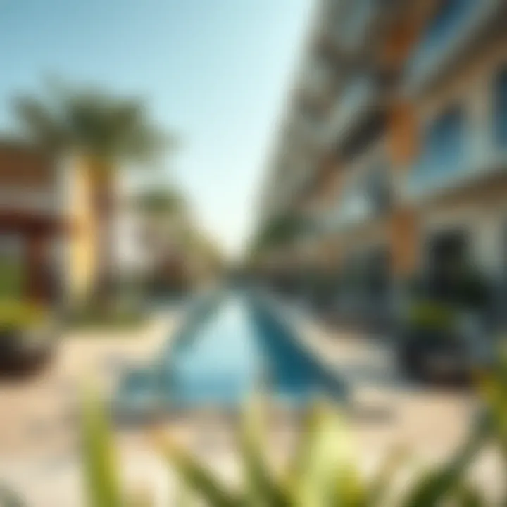 Community amenities in a Dubai neighborhood