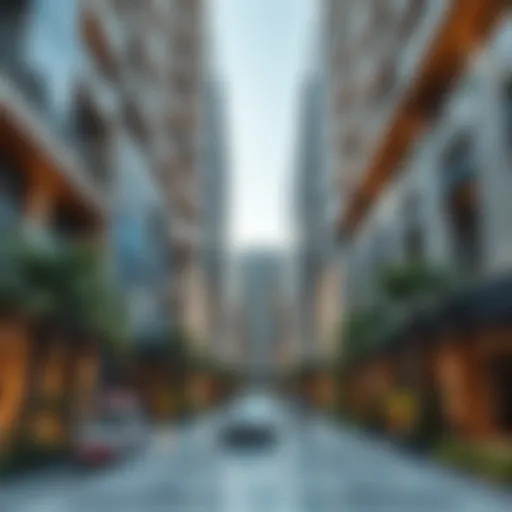 Modern apartment complex in Dubai