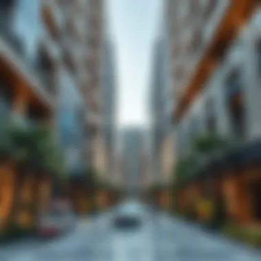 Overview of a Modern Apartment Complex in Dubai Modern apartment complex in Dubai