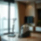 Modern cleaning equipment in a luxurious Dubai apartment