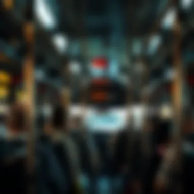 Commuters Enjoying a Ride on the 91 Bus Interior of a bus showing commuters on the 91 route