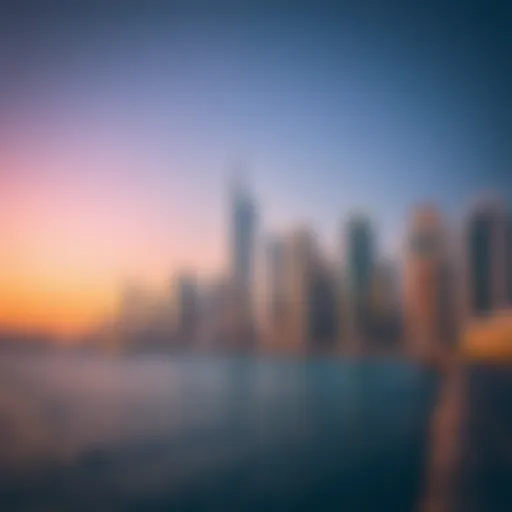 Dubai skyline showcasing iconic architecture