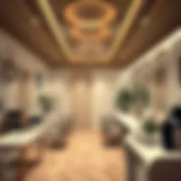 Luxurious beauty salon interior in Dubai