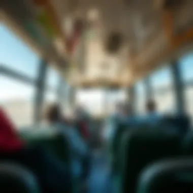 Scenic Bus Journey Passengers enjoying the scenic views during the bus journey