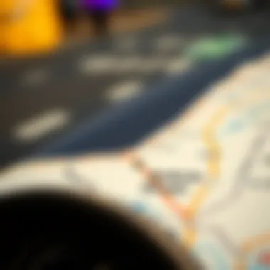 Map highlighting the route from Dubai to Abu Dhabi