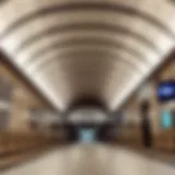 Modern subway station in DIFC
