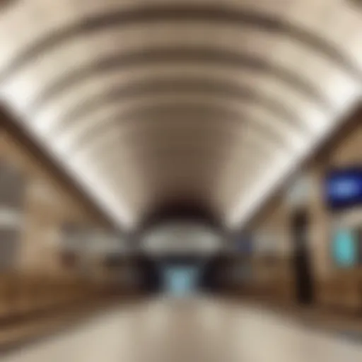 Modern subway station in DIFC