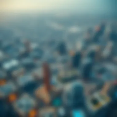 Urban Development in Abu Dhabi Aerial view of Abu Dhabi's urban development and construction sites