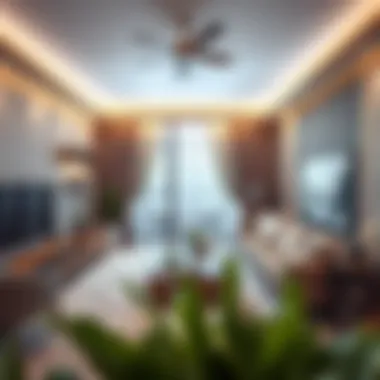 Sustainable interior design elements in a Dubai apartment