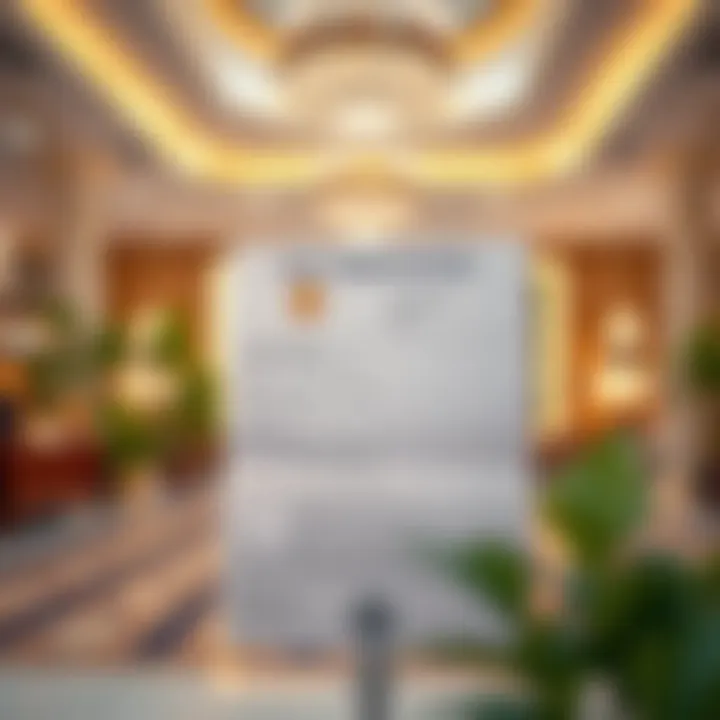 An official document representing visa verification