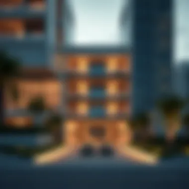 Modern Architecture of Noor Apartment Stunning exterior view of Noor Apartment showcasing modern architecture