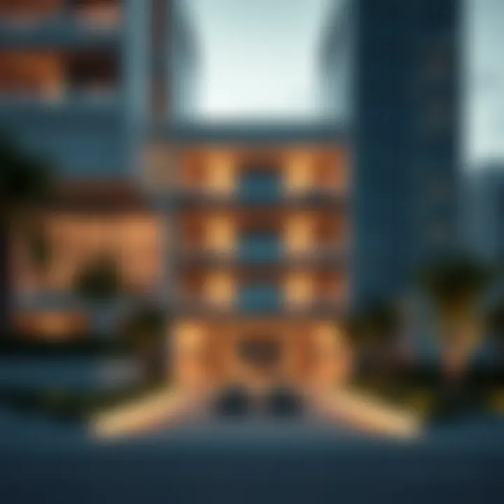 Modern Architecture of Noor Apartment Stunning exterior view of Noor Apartment showcasing modern architecture