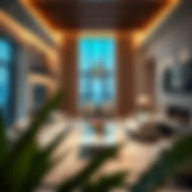 Luxury Interiors of Noor Apartment Elegantly designed living space within Noor Apartment highlighting luxury interiors