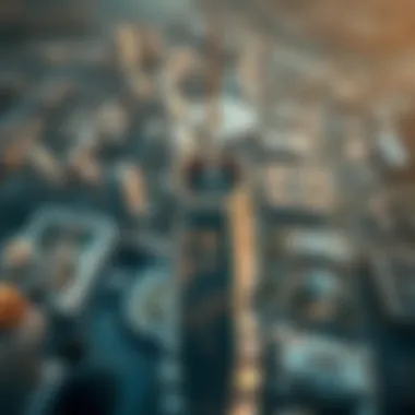 Aerial View of One Za'abeel Tower Aerial perspective highlighting the unique structure of One Za'abeel Tower