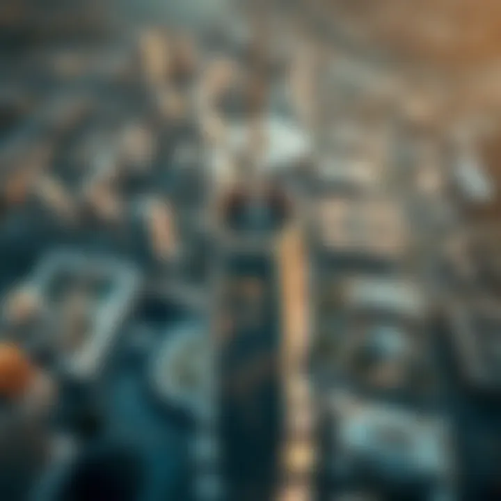Aerial View of One Za'abeel Tower Aerial perspective highlighting the unique structure of One Za'abeel Tower