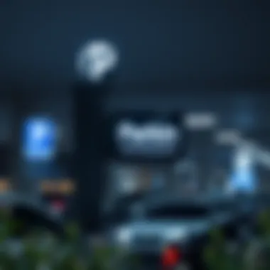 Smart parking technology signage in Dubai