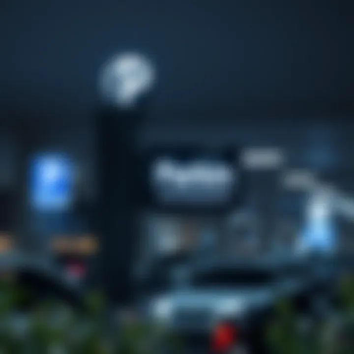 Smart parking technology signage in Dubai